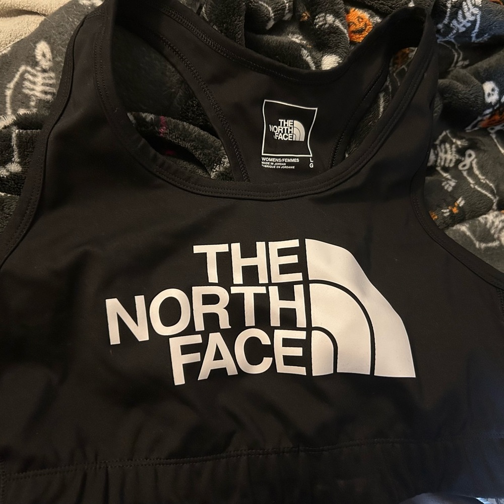 The North Face Black Tank with White Logo
